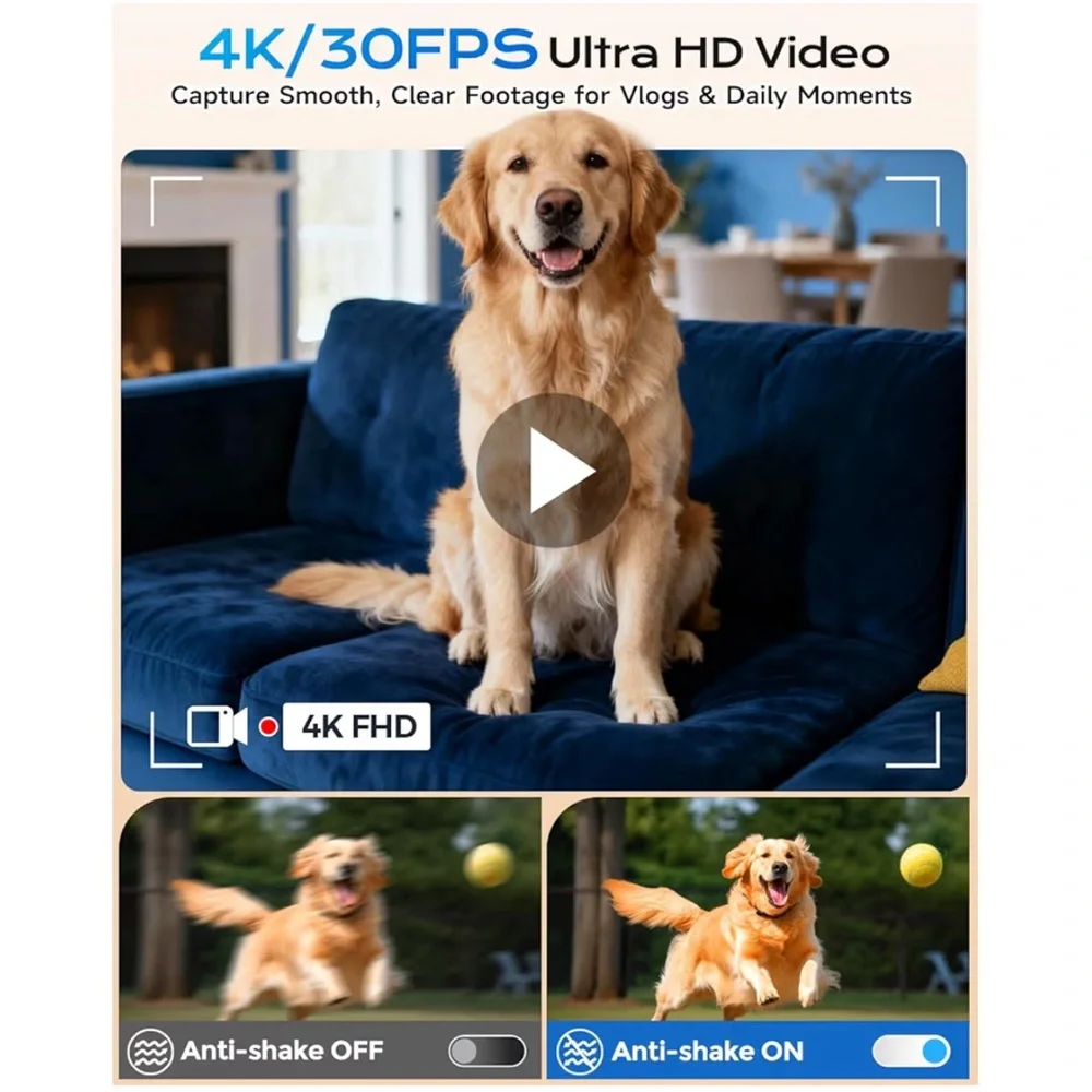4K Digital Camera for Photography